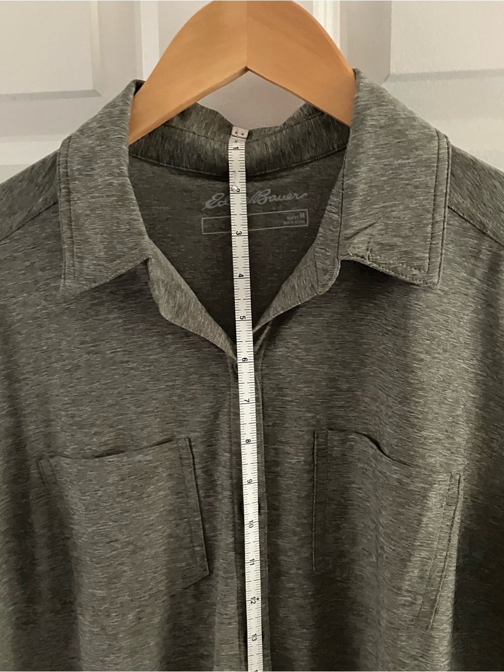 Eddie Bauer Womens  Heather/green Lightweight Shirt